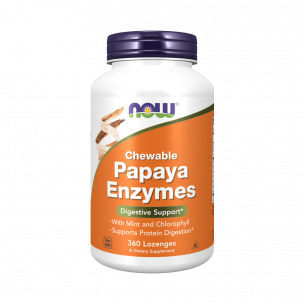 NOW Papaya Enzyme, 360 таблеток