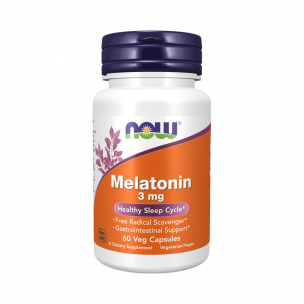 NOW Melatonin 3 mg, 60 капсул