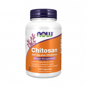 NOW Chitosan Plus 500 mg, 120 капсул