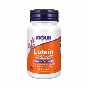 NOW Lutein 10 mg, 60 капсул