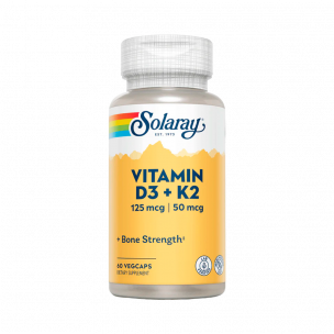 Solaray Vitamin D3 + K2, 60 капсул