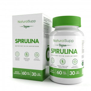 Natural Supp Spirulina, 60 капс