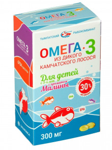 Salmonica Омега-3 из дикого камчатского лосося для детей 300мг, 84 капс