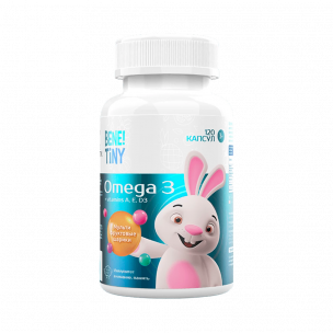 Bene! Tiny Omega 3, 120 капсул