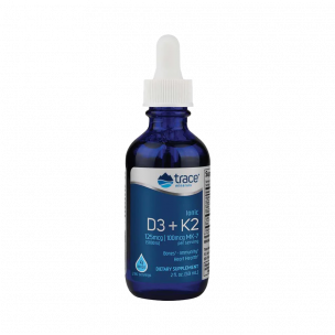 Trace Minerals Ionic D3+K2, 59 мл