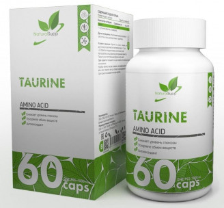 Natural Supp Taurine, 60 капсул