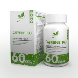 Natural Supp Caffeine 100, 60 капсул