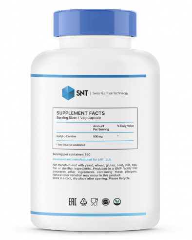 SNT Acetyl L-Carnitine, 180 капсул