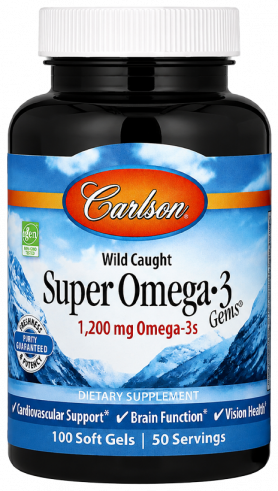 Carlson Labs Super Omega-3 Gems, 100+30 капсул