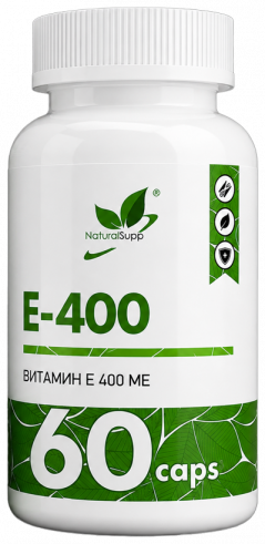 Natural Supp E-400, 60 капсул