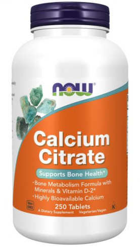 NOW Calcium Citrate, 250 таблеток