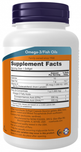 NOW Tri-3D Omega Softgels, 90 капсул NOW Tri-3D Omega Softgels, 90 капсул