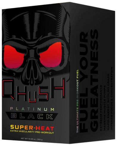 USN Qhush Platinum Black Super-Heat, 300 грамм