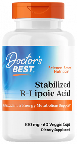 Doctor's Best Stabilized R-Lipoic Acid, Липоевая кислота, 60 капсул