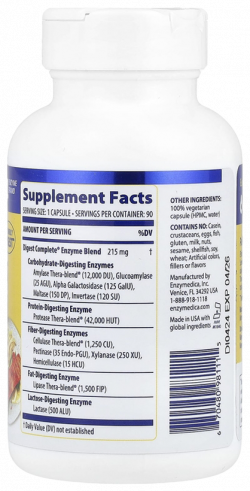 Enzymedica Digest Complete, 90 капсул Enzymedica Digest Complete, 90 капсул