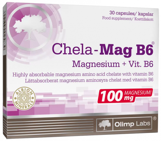 Olimp Labs Chela-Mag B6, Хела-Маг Б6, 30 капсул