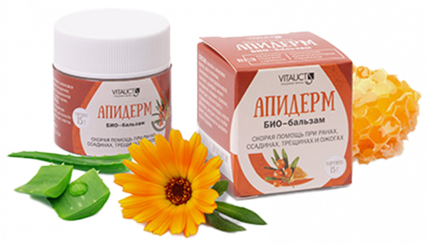 Vitauct Апидерм Био-бальзам, 15 грамм