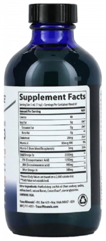 Trace Minerals Liquid Adult Omega-3, 237 мл