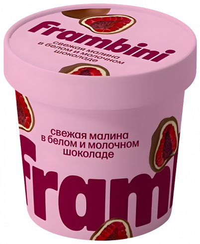 Frambini Малина в белом и молочном шоколаде, 130 грамм
