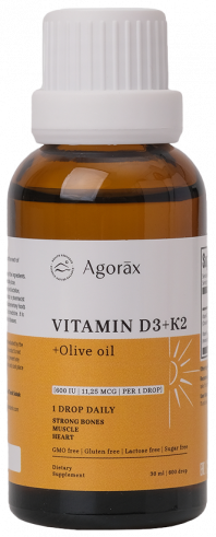 Agorax Vitamin D3+K2, 30 мл