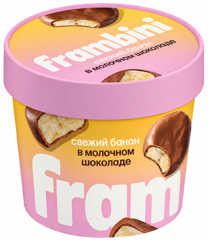 Frambini Банан в молочном шоколаде, 130 грамм