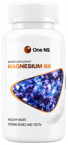 One NS Magnesium B6, Магний В6, 90 капсул