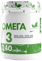 Natural Supp Omega-3, Омега 3 из рыбьего жира, 240 капсул