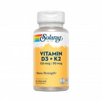 Solaray Vitamin D3 + K2, 60 капсул