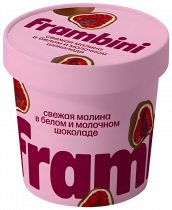 Frambini Малина в белом и молочном шоколаде, 130 грамм
