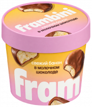 Frambini Банан в молочном шоколаде, 130 грамм