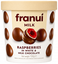Franui Малина в белом молочном шоколаде, 150 грамм