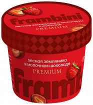Frambini Земляника в молочном шоколаде, 60 грамм