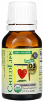 ChildLife Vitamin D3 Drops, Витамин D3 капли, 6,25 мл