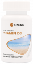 One NS Vitamin D3 softgel, Витамин D3 софтгель, 120 капсул